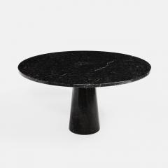 Angelo Mangiarotti Eros Nero Marquina Marble Round Dining or Center Table by Angelo Mangiarotti - 3280272