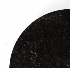 Angelo Mangiarotti Eros Nero Marquina Marble Round Dining or Center Table by Angelo Mangiarotti - 3280275