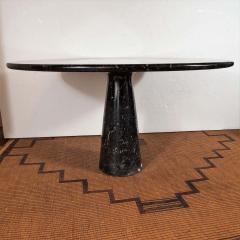 Angelo Mangiarotti Eros Round Table by Angelo Mangiarotti in Black Marquina Marble Italy 1970s - 1260109