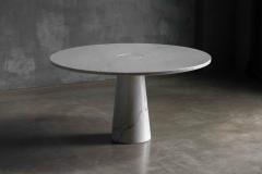 Angelo Mangiarotti Eros White Marble Dining Table by Angelo Mangiarotti for Skipper Italy 1970s - 4743845