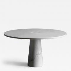 Angelo Mangiarotti Eros White Marble Dining Table by Angelo Mangiarotti for Skipper Italy 1970s - 4745750