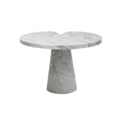 Angelo Mangiarotti Italian Eros Carrara Marble Side Table by Angelo Mangiarotti for Skipper 1970 - 3981073