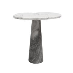 Angelo Mangiarotti Italian Eros Carrara Marble Side Table by Angelo Mangiarotti for Skipper 1970 - 3981087