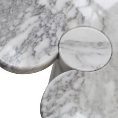 Angelo Mangiarotti Italian Eros Carrara Marble Side Tables by Angelo Mangiarotti for Skipper 1970  - 3981118