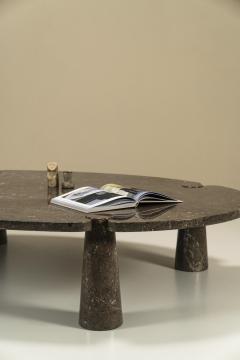 Angelo Mangiarotti Large Coffee Table Model Eros In Marble By Angelo Mangiarotti Italy 1971 - 3325799