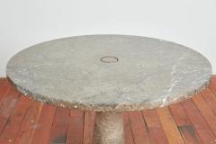 Angelo Mangiarotti MANGIAROTTI GREY MARBLE DINING TABLE - 3303238