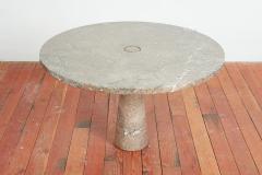 Angelo Mangiarotti MANGIAROTTI GREY MARBLE DINING TABLE - 3303244
