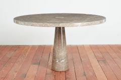 Angelo Mangiarotti MANGIAROTTI GREY MARBLE DINING TABLE - 3303327