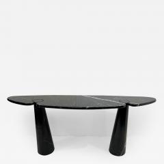 Angelo Mangiarotti Mid Century Eros Black Marble Console Table by Angelo Mangiarotti - 2929350