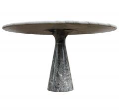 Angelo Mangiarotti Mid Century Italian Modern Angelo Mangiarotti Round Marble Dining Table 1972 - 2058947