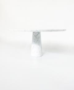 Angelo Mangiarotti Mid Century White Marble Dining Table by Angelo Mangiarotti - 3226116