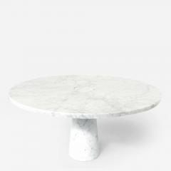Angelo Mangiarotti Mid Century White Marble Dining Table by Angelo Mangiarotti - 3229557