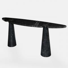 Angelo Mangiarotti Nero Marquina Marble Console from Eros Series by Angelo Mangiarotti - 3112453