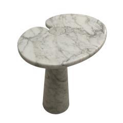 Angelo Mangiarotti Original Angelo Mangiarotti Italian Eros Carrara Marbel Side Table - 2476899