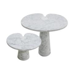 Angelo Mangiarotti Original Angelo Mangiarotti Italian Eros Carrara Marbel Side Tables - 2096862