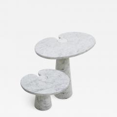 Angelo Mangiarotti Original Angelo Mangiarotti Italian Eros Carrara Marbel Side Tables - 2098365