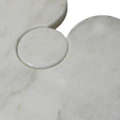 Angelo Mangiarotti Original Angelo Mangiarotti Italian Eros Carrara Marble Side Tables - 2703980