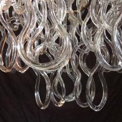 Angelo Mangiarotti Original Giogali Chandelier by Angelo Mangiarotti Vistosi Murano 1970s - 670999