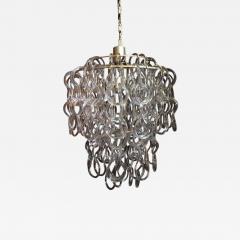 Angelo Mangiarotti Original Giogali Chandelier by Angelo Mangiarotti Vistosi Murano 1970s - 672057