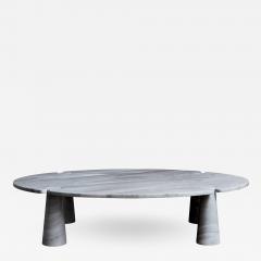 Angelo Mangiarotti Oval Eros Angelo Mangiarotti Carrara Marble Coffee Table - 1934944