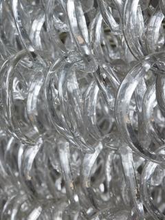 Angelo Mangiarotti Oval Glass Chandelier by Angelo Mangiarotti for Vistosi - 4743325