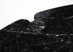 Angelo Mangiarotti Oval Marquina Black Marble Dining Table by Angelo Mangiarotti - 3793244