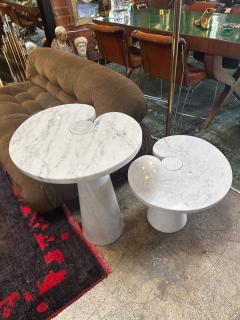 Angelo Mangiarotti Pair of 2 Original Angelo Mangiarotti Italian Eros Marble Side Tables 1972 - 3372837