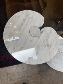 Angelo Mangiarotti Pair of 2 Original Angelo Mangiarotti Italian Eros Marble Side Tables 1972 - 3372842