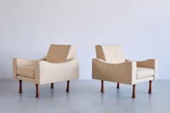 Angelo Mangiarotti Pair of Angelo Mangiarotti Armchairs La Sorgente Dei Mobili Italy 1970s - 3316335