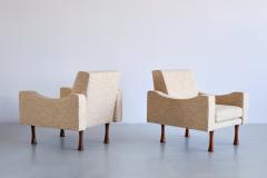 Angelo Mangiarotti Pair of Angelo Mangiarotti Armchairs La Sorgente Dei Mobili Italy 1970s - 3316336