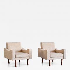 Angelo Mangiarotti Pair of Angelo Mangiarotti Armchairs La Sorgente Dei Mobili Italy 1970s - 3323289