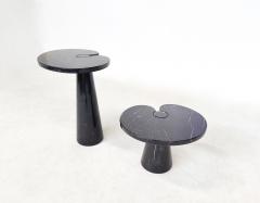 Angelo Mangiarotti Pair of Black Eros Marble Side Tables by Angelo Mangiarotti - 3092702