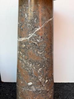 Angelo Mangiarotti Pair of Marble Side Tables Italy 1980s - 4410969