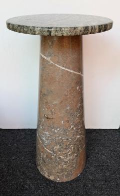 Angelo Mangiarotti Pair of Marble Side Tables Italy 1980s - 4410970