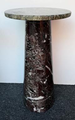 Angelo Mangiarotti Pair of Marble Side Tables Italy 1980s - 4410972