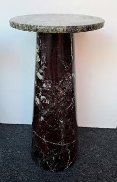 Angelo Mangiarotti Pair of Marble Side Tables Italy 1980s - 4410973