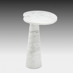 Angelo Mangiarotti Rare Pair of Eros Carrara Tall Marble Side Tables by Angelo Mangiarotti - 3250154