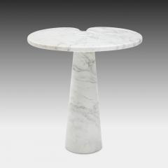 Angelo Mangiarotti Rare Pair of Eros Carrara Tall Marble Side Tables by Angelo Mangiarotti - 3250155