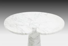 Angelo Mangiarotti Rare Pair of Eros Carrara Tall Marble Side Tables by Angelo Mangiarotti - 3250156