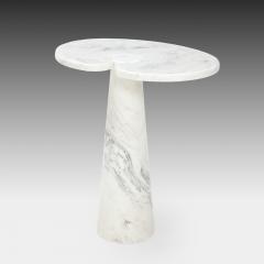 Angelo Mangiarotti Rare Pair of Eros Carrara Tall Marble Side Tables by Angelo Mangiarotti - 3250159