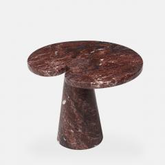 Angelo Mangiarotti Rare Rosso Marble Side Table by Angelo Mangiarotti - 4188239