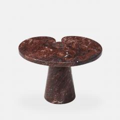 Angelo Mangiarotti Rare Rosso Marble Side Table by Angelo Mangiarotti - 4188242