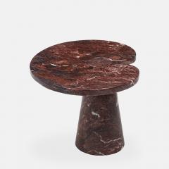 Angelo Mangiarotti Rare Rosso Marble Side Table by Angelo Mangiarotti - 4188243