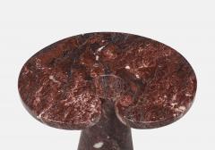 Angelo Mangiarotti Rare Rosso Marble Side Table by Angelo Mangiarotti - 4188246