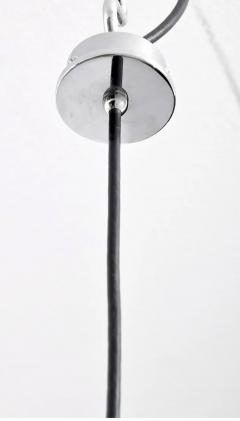 Angelo Mangiarotti Set of Four Angelo Mangiarotti Style Lucite and Metal Pendants - 4731450