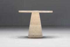 Angelo Mangiarotti Travertine Side Tables by Angelo Mangiarotti Italy 1970s - 3441402