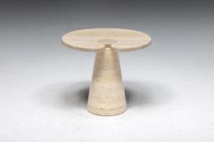 Angelo Mangiarotti Travertine Side Tables by Angelo Mangiarotti Italy 1970s - 3441434