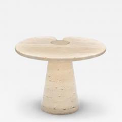 Angelo Mangiarotti Travertine Side Tables by Angelo Mangiarotti Italy 1970s - 3444336