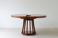 Angelo Mangiarotti xtendable walnut table designed by the architect in 1972 - 3732377