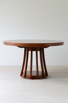 Angelo Mangiarotti xtendable walnut table designed by the architect in 1972 - 3732386